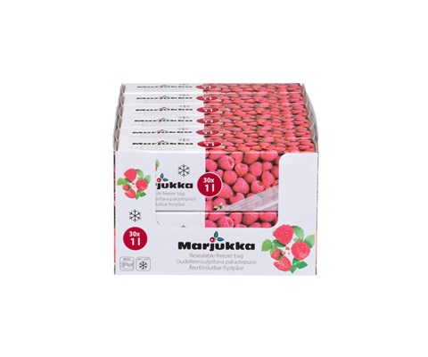 Frysepose med ziplås 30 x 1 L