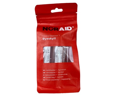 Refill innholdspose øyeskylleenhet