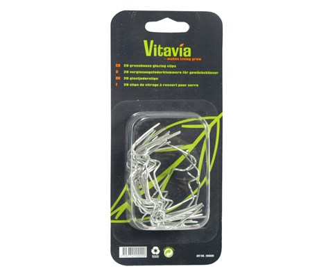 Glassklips til drivhus grå