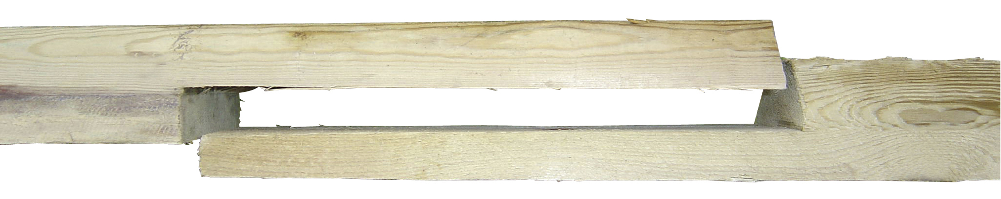 Tverrligger lasket åttekantet 100x3500 mm