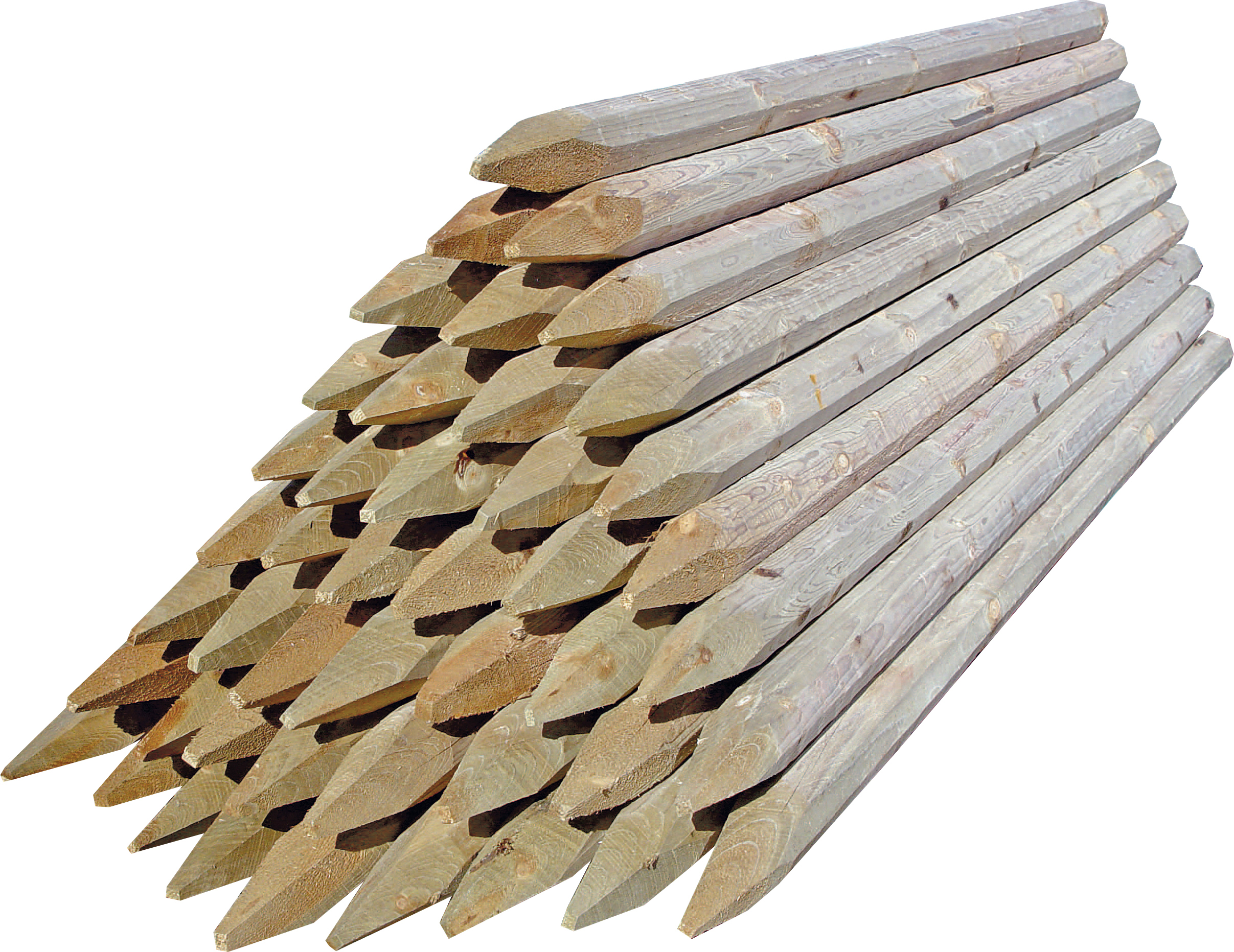 Gjerdestolpe impregnert 8x180 cm 154 stk