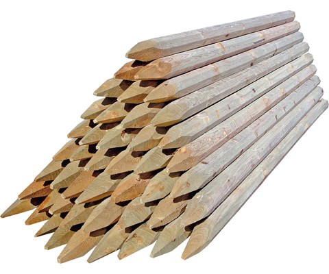 Gjerdestolpe impregnert 8x250 cm 84 stk