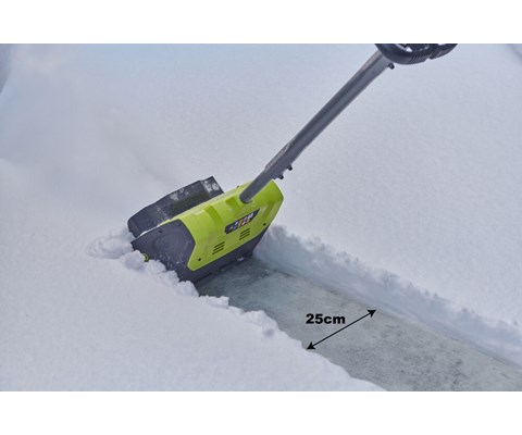 Batteridrevet snøslynge RY18ST25A-140 sett