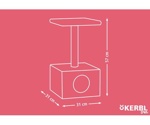 Klorestativ med hule H57 cm