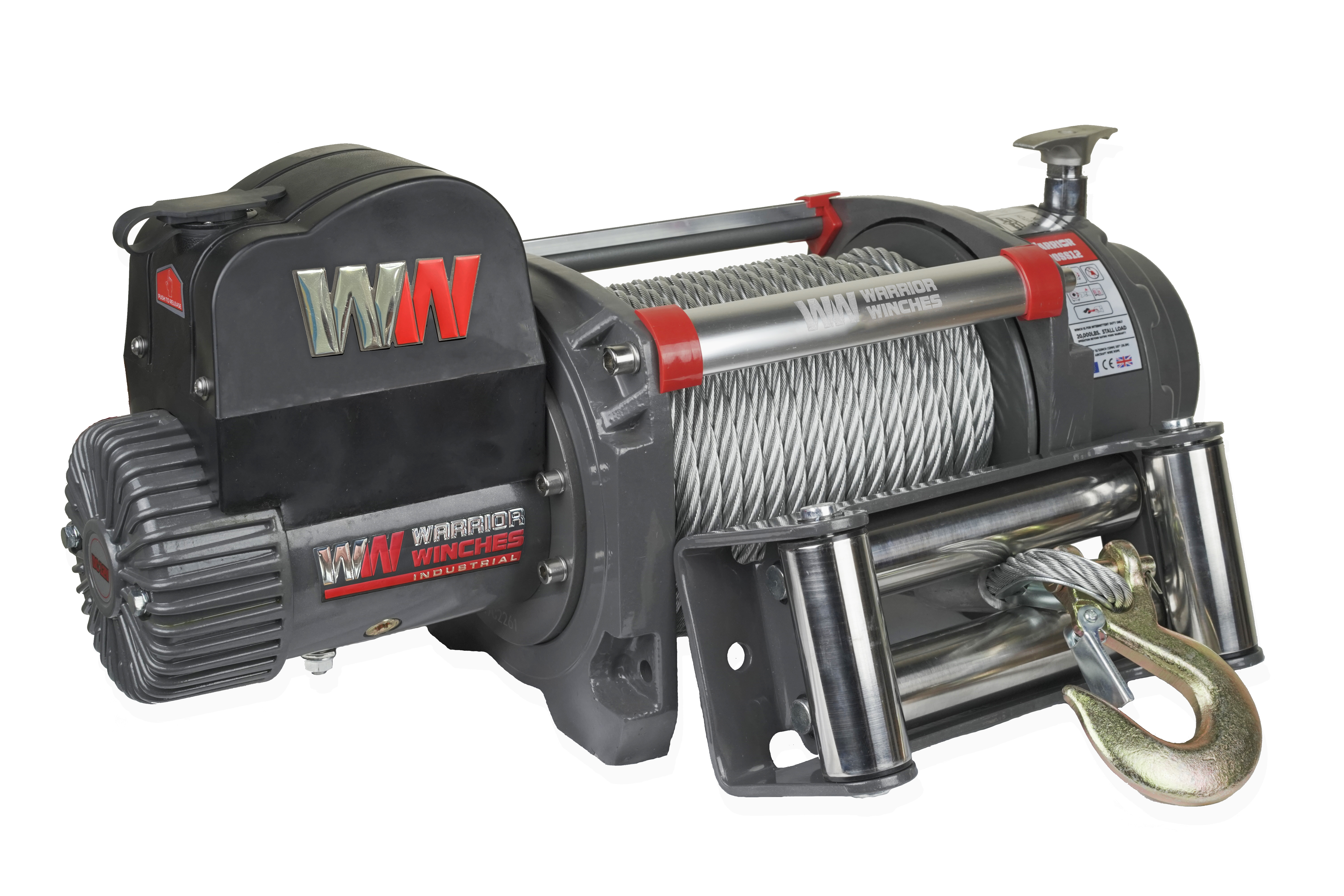 Vinsj Samurai 20000 Heavy Duty 12V stålvaier