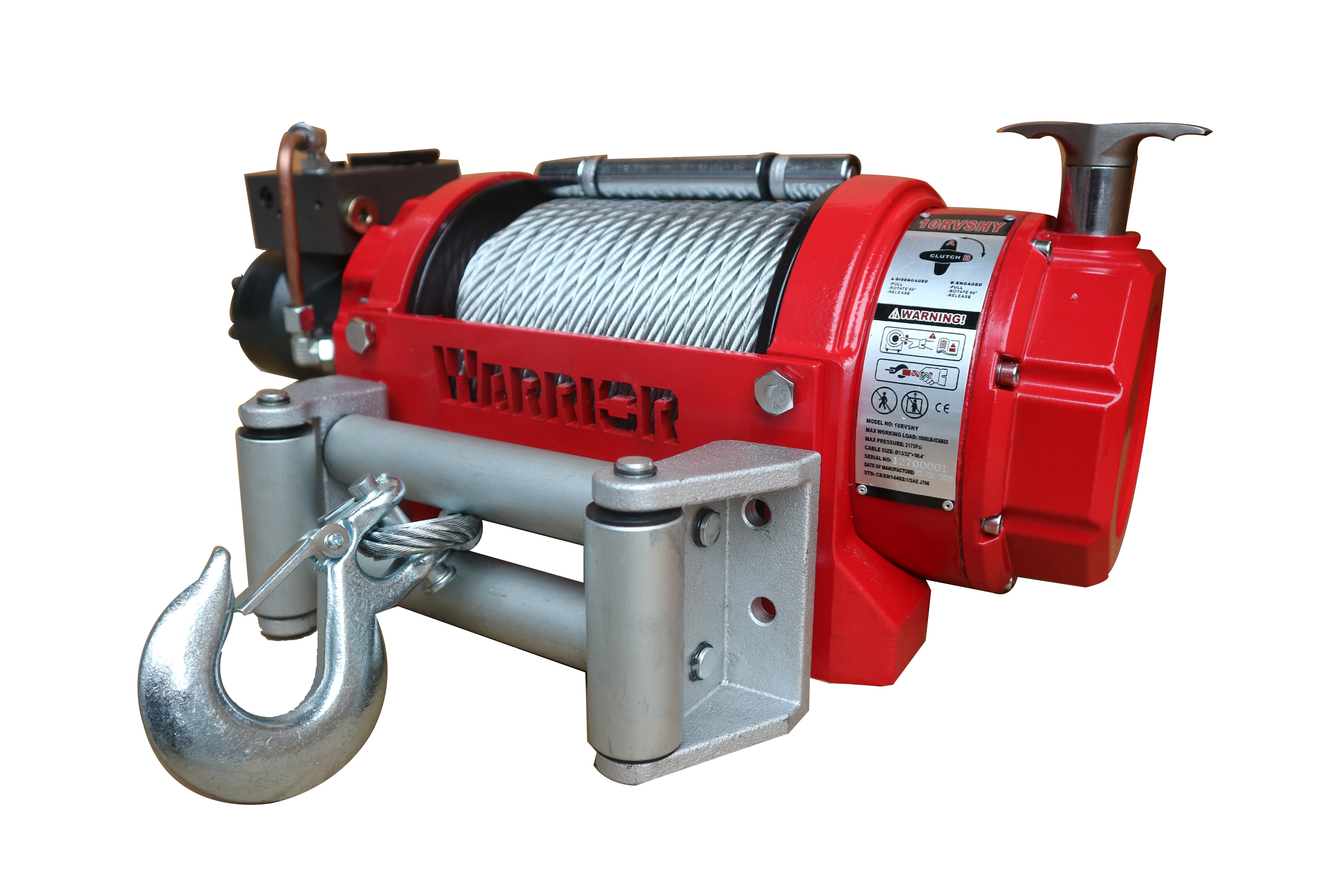 Vinsj RV 10000 hydraulisk stålvaier
