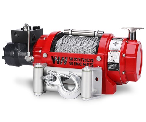Vinsj RV 8000 hydraulisk stålvaier kort trommel