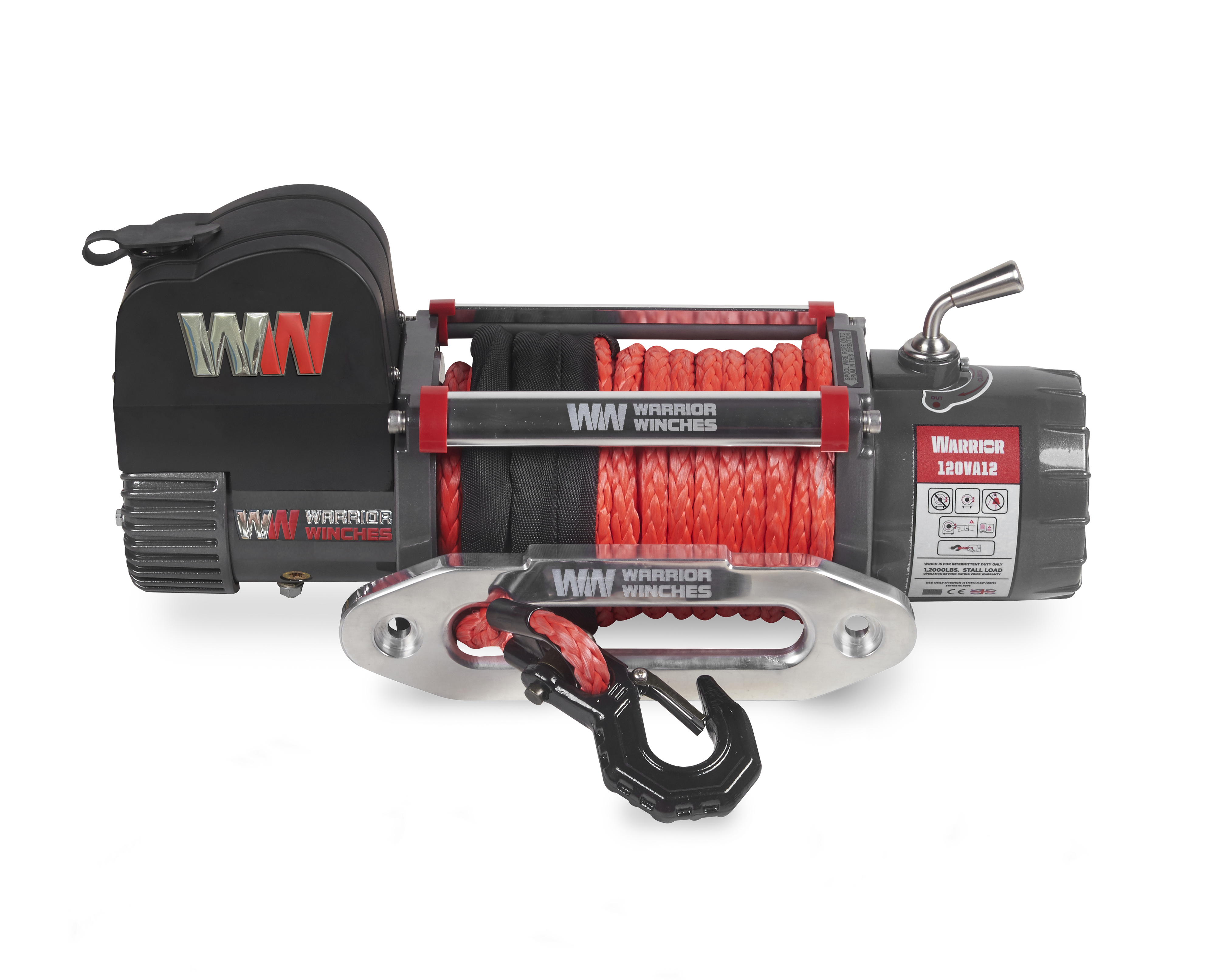 Vinsj Samurai 12000 Premium 12V Armortek syntetisk tau