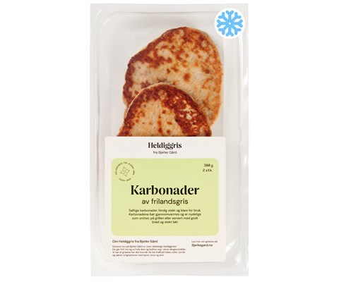 Fryste Karbonader av Frilandsgris 2 pk