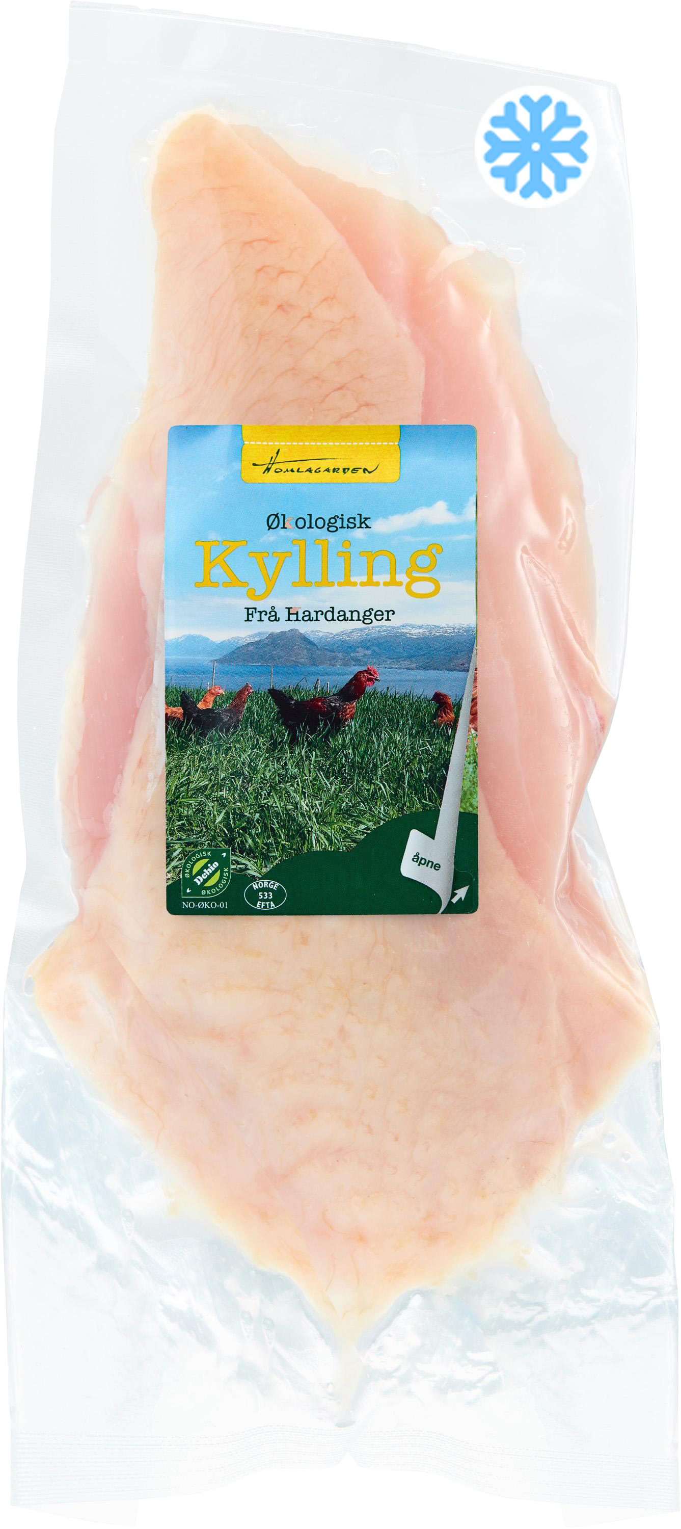 Fryste Kyllingbryst med skinn 290 g