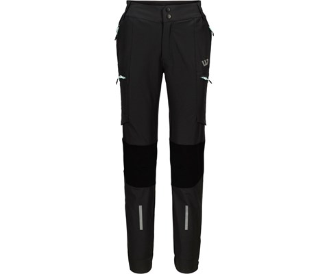 Softshellbukse svart dame