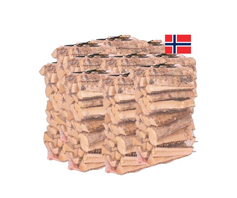Bjørkeved norsk 10 sekker â 40 L