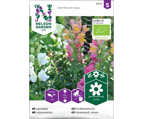 Frø prydløvemunn økologisk