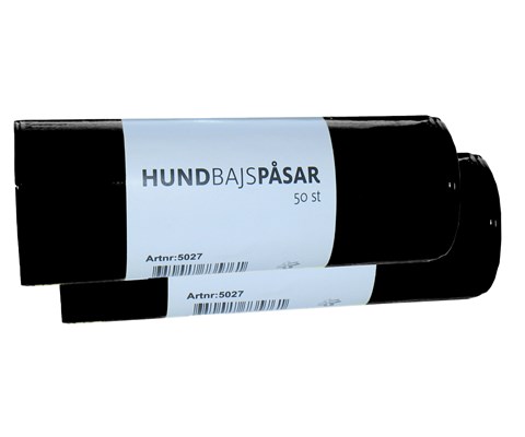 Hundeposer 2x50 stk svart