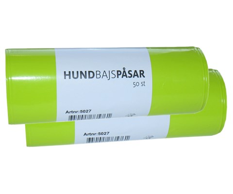 Hundeposer 2x50 stk grønn