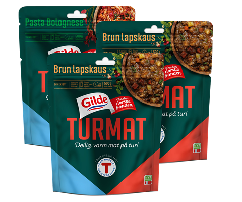 Turmat 1 pasta bolognese og 2 lapskaus 120 g