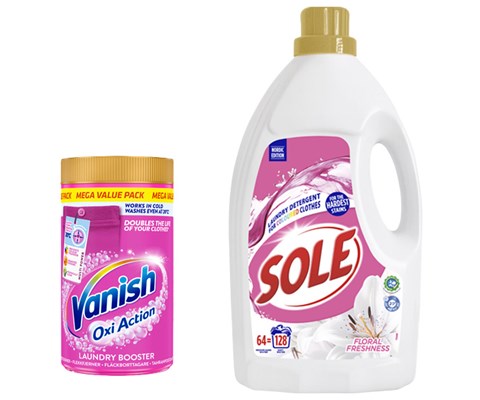 Flekkfjerner og vaskemiddel Kit