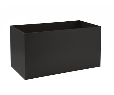 Krukke 80x40 cm svart metall