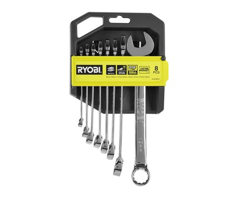 Fastnøkkelsett 8 deler 