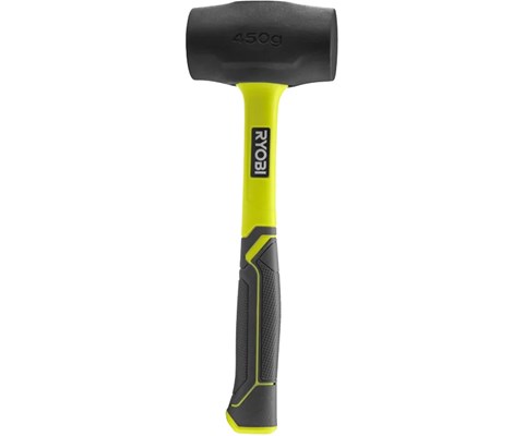 Gummihammer glassfiber 450 g svart