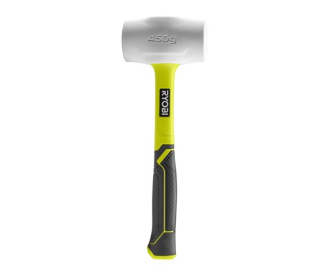 Gummihammer glassfiber 450 g hvit