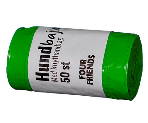 Hundeposer 50 stk grønn