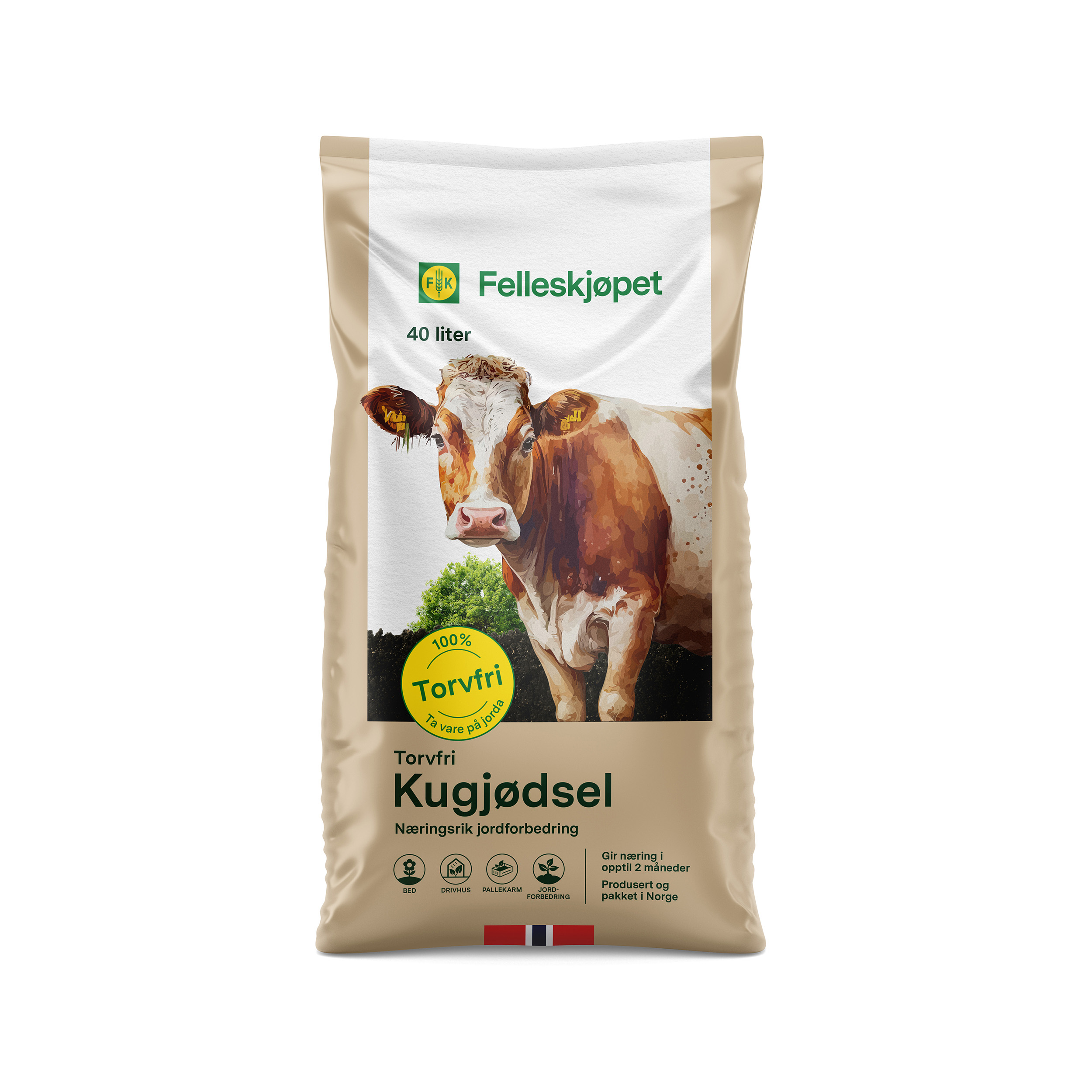 Torvfri Kugjødsel 40 L