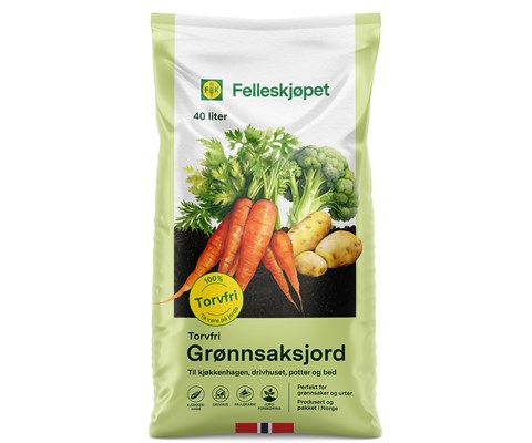 Torvfri Grønnsaksjord 40 L