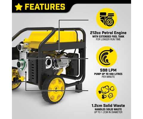 Vannpumpe  5 cm Clean/Dirty