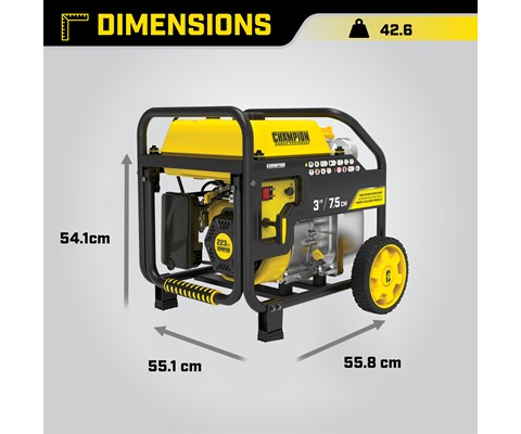 Vannpumpe 7,5 cm Clean/Dirty