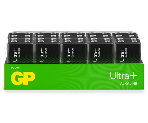 Ultra Plus Alkaline 9V-batteri 1604AUP/6LF22, 20 pk