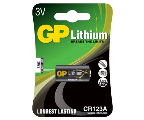 Pro Lithium batteri CR123A, 1 stk