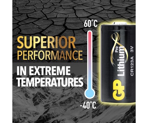 Pro Lithium batteri CR123A, 1 stk