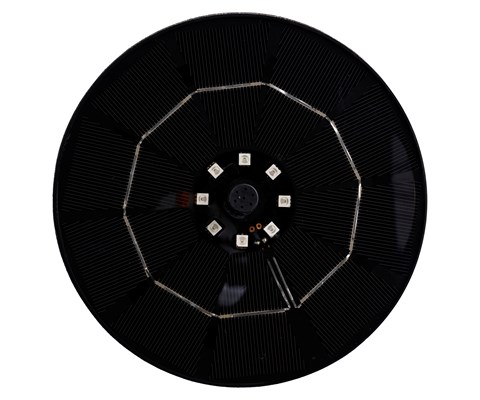 Vannfontene solar med LED-lys