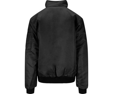 Pilotjakke med pels svart