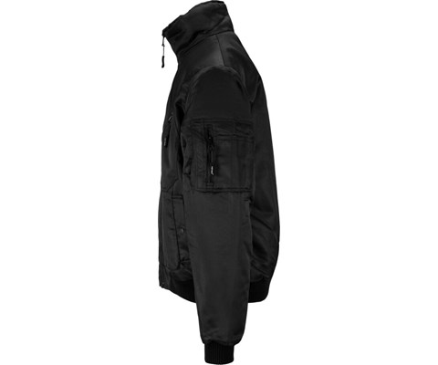 Pilotjakke med pels svart