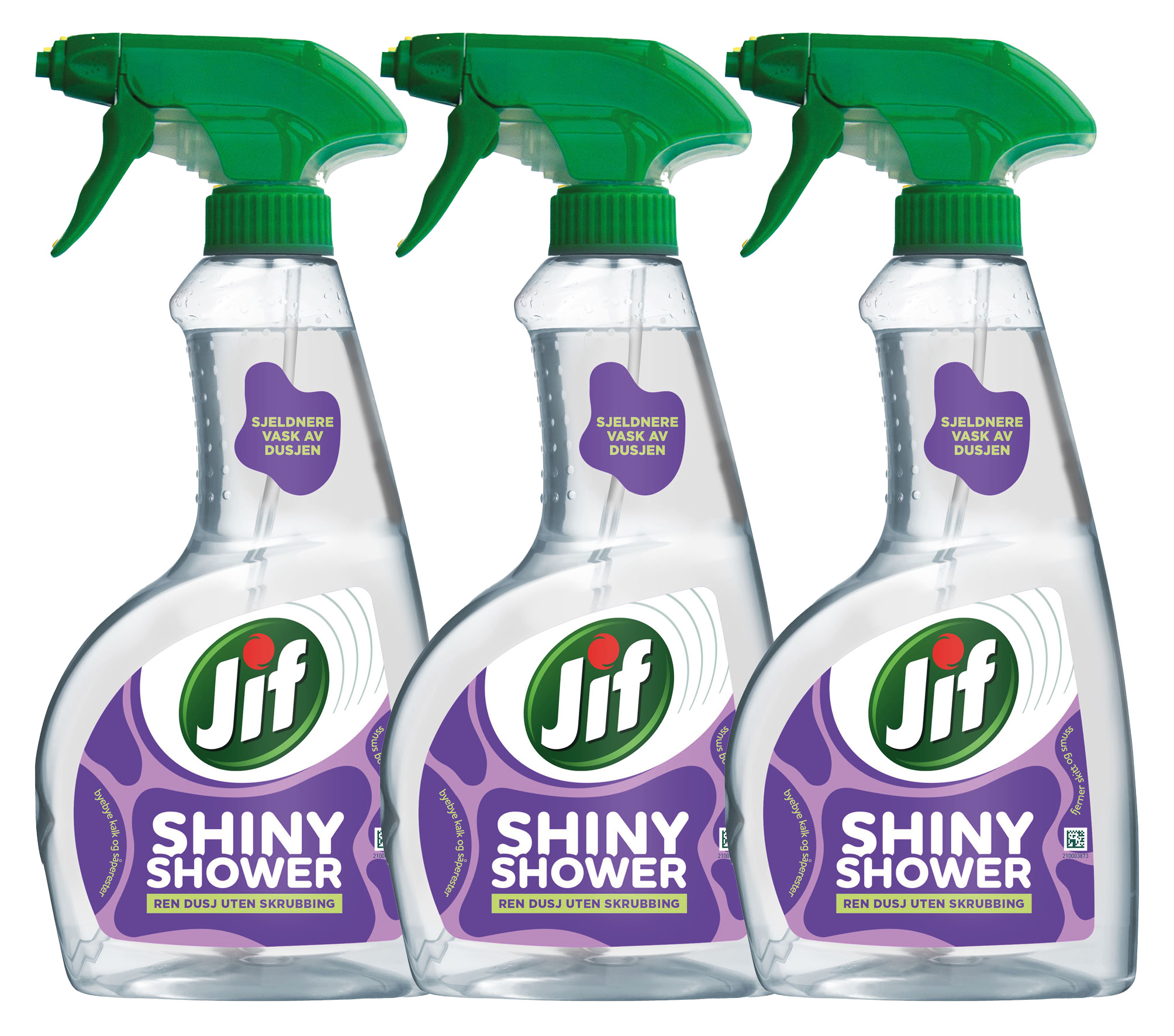 Kit med 3 dusjrengjøringspray 500 ml