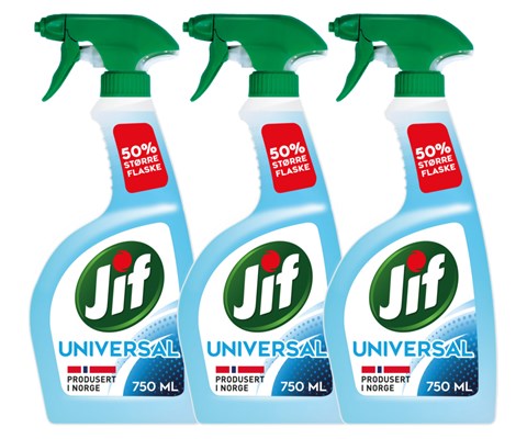 Kit med 3 universalspray 750 ml