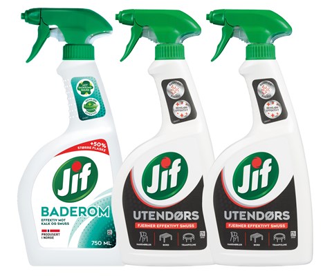 Kit med 1 baderomspray og 2 utendørspray
