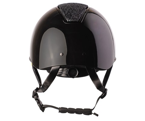 Ridehjelm med Mips svart glitter