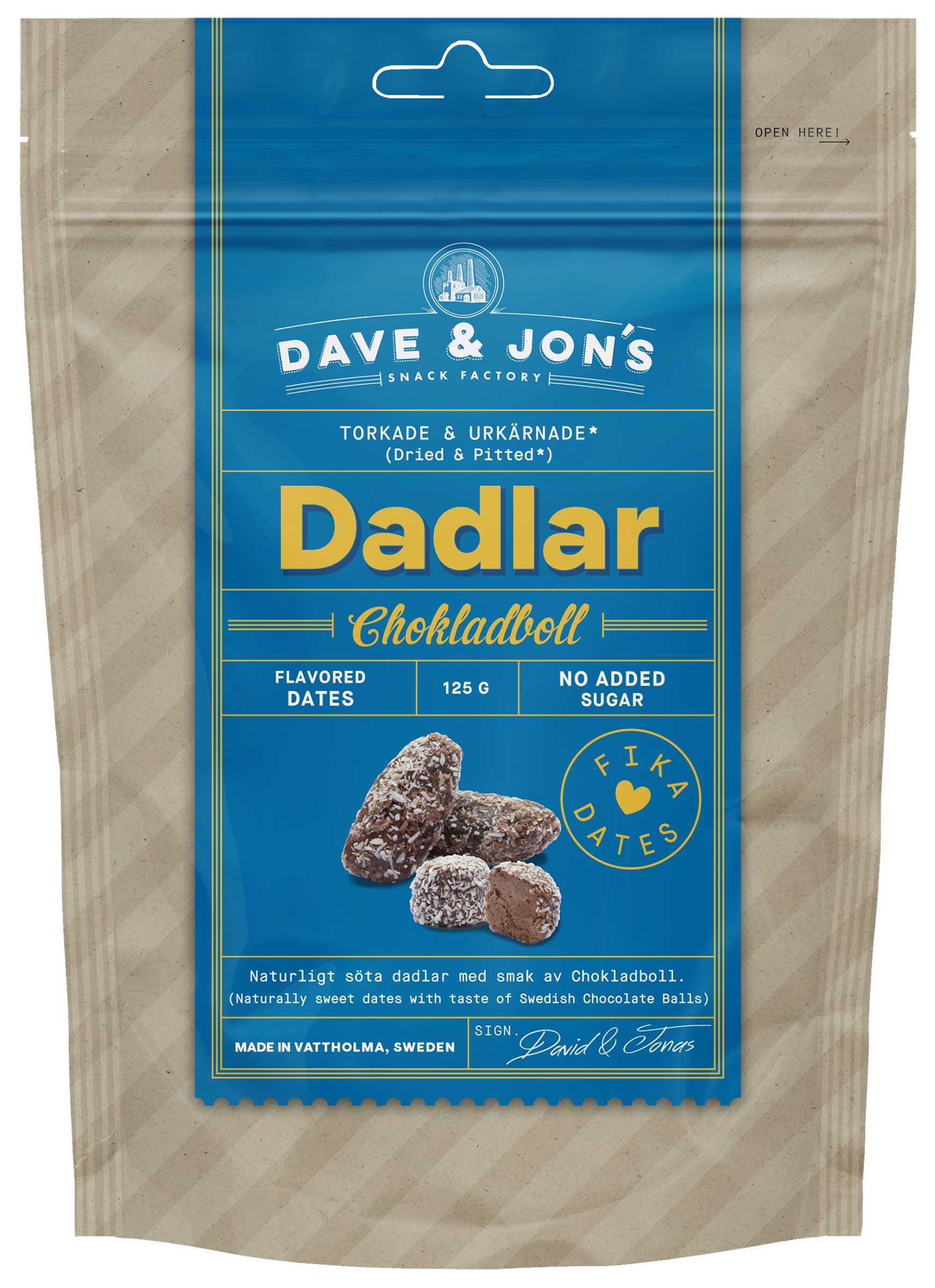 Dadler Sjokoladeboller 125 g