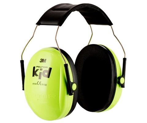 Hørselvern Peltor barn neongrønn