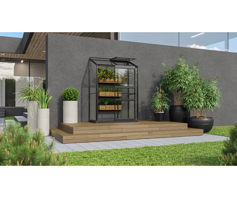 Drivhus med glass Ida 900