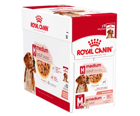 Våtfôr Medium Adult 10x140 g