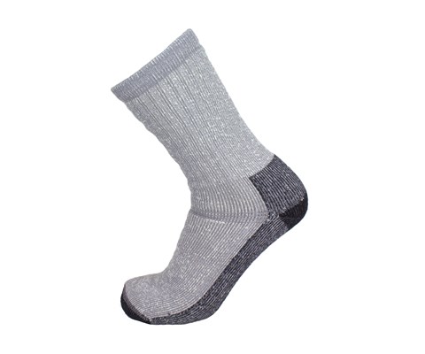 Ullsokker frotte grå 2 pk