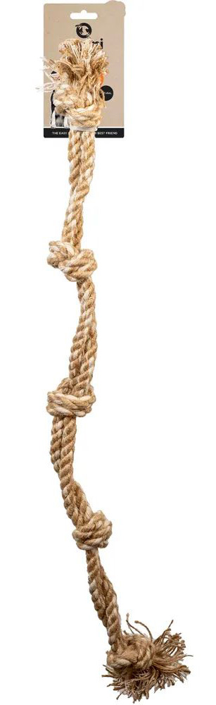 Hundeleke tau med 5 knuter