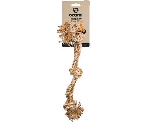 Hundeleke tau med 3 knuter