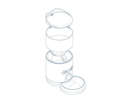 Fôrautomat Catit Pixi 1,2 kg