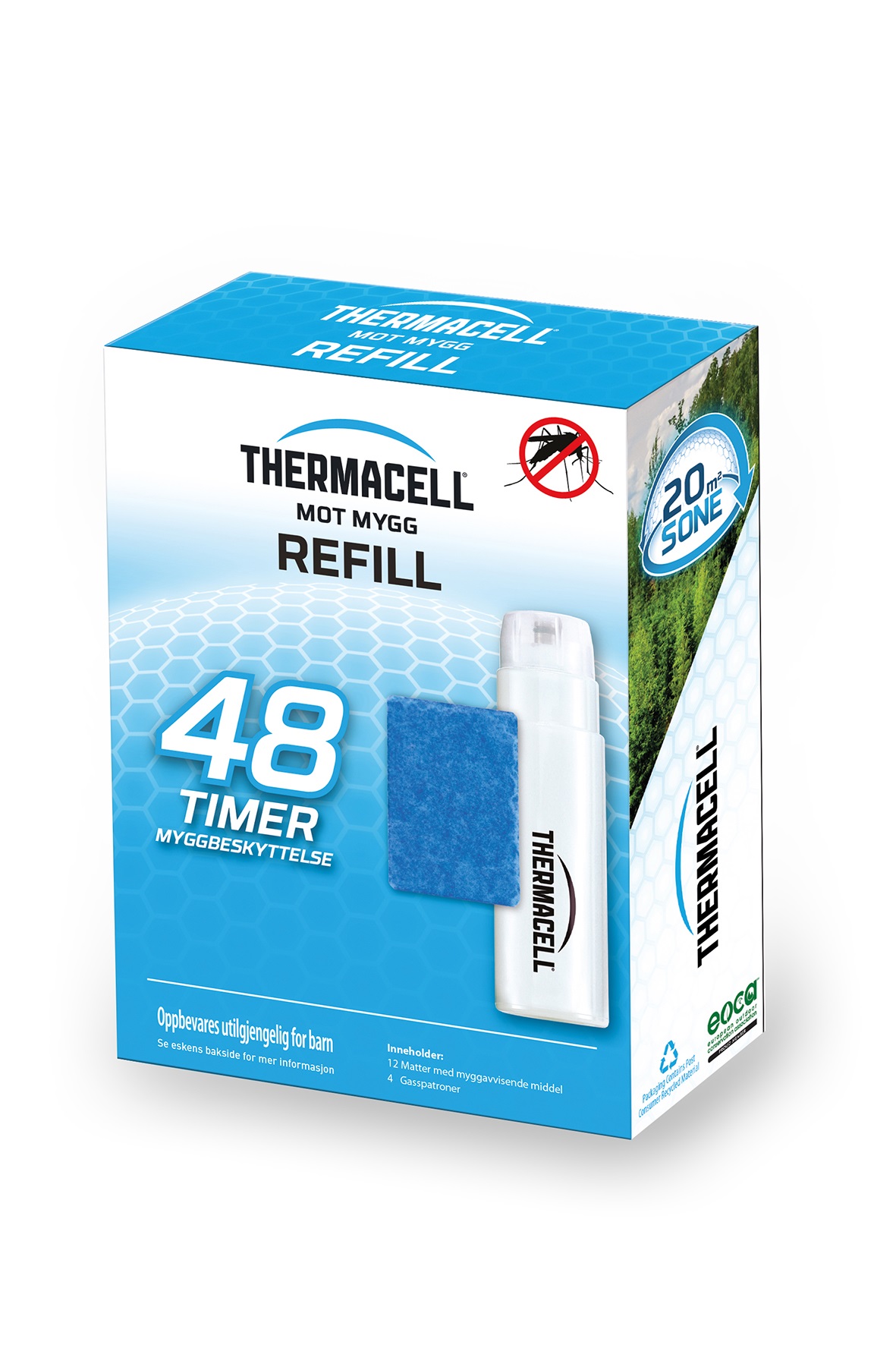 Mot mygg R4 refill 4-pk