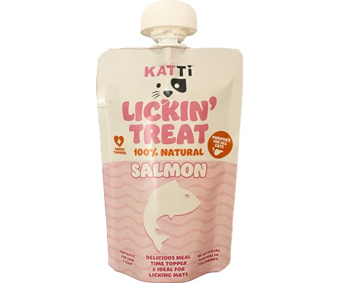 Kattesnacks Lickin Treat laks 60 g